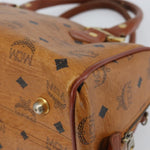 MCM Visetos Handbag Canvas and Leather - image 10