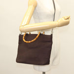 Gucci Vintage Bamboo Handle Tote Nylon - image 16