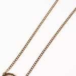 Christian Dior Vintage Logo Round Pendant Necklace Metal and Crystals - image 14