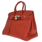Hermes Birkin Handbag Red Togo with Palladium Hardware 35 - image 3