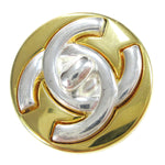 Chanel Round CC Turnlock Clip-On Earrings Metal - image 4