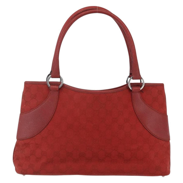 Gucci Vintage Ring Tote GG Canvas with Leather Medium