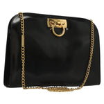Salvatore Ferragamo Vintage Gancini Chain Shoulder Bag Patent Leather - image 1