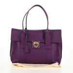 Salvatore Ferragamo Gancini Lock Flap Tote Leather Medium - image 13