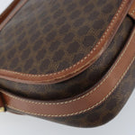 Celine Vintage Macadam Shoulder Bag Canvas and Leather - image 12