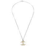 Chanel CC Logo Pendant Necklace Metal - image 1