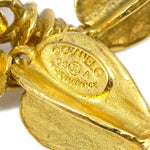 Chanel Vintage CC Round Drop Clip-On Earrings Metal Large - image 4