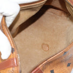 MCM Visetos Shoulder bag Canvas and Leather - image 5