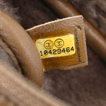 Chanel Vintage Embroidered CC Chain Tote Quilted Suede and Shearling - image 4