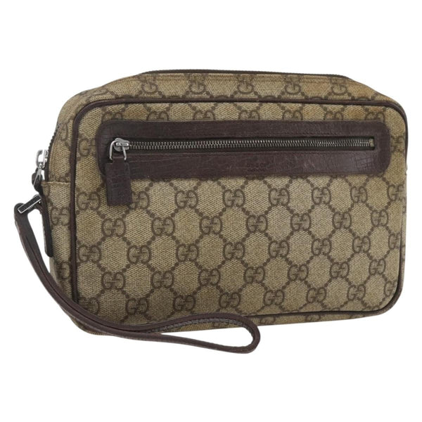 Gucci Wristlet Clutch GG Coated Canvas - image 1
