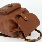 Gucci Vintage Bamboo Backpack Leather - image 17
