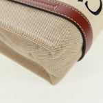 Chloe Woody Convertible Tote Canvas with Leather Small - image 10