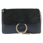 Chloe Faye Shoulder Bag Leather and Suede Small - image 18