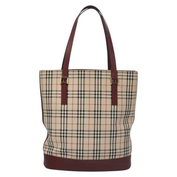 Burberry Nova Check Tote Canvas and Leather - image 1