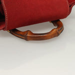 Gucci Vintage Bamboo Backpack Suede Small - image 15