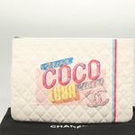 Chanel Coco Cuba Pouch Printed Quilted Canvas Medium - image 10