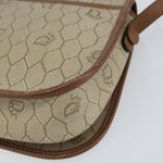 Christian Dior Vintage Honeycomb Flap Crossbody Bag Coated Canvas - image 10
