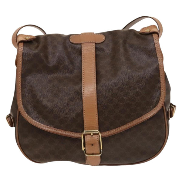 Celine Macadam Shoulder Bag PVC Leather