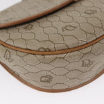 Christian Dior Vintage Honeycomb Shoulder Bag Canvas and Leather - image 9
