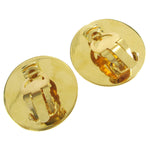 Chanel Round CC Turnlock Clip-On Earrings Metal - image 2
