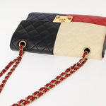 Chanel CC Clasp Chain Flap Bag Multicolor Quilted Lambskin Medium - image 20