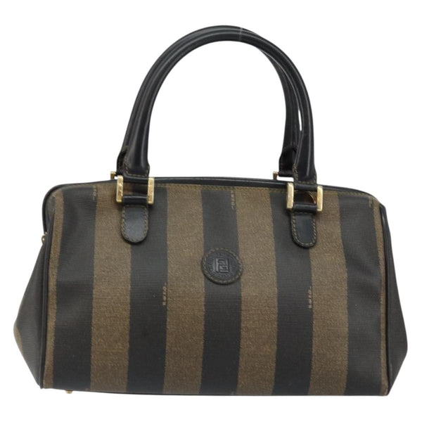 Fendi Vintage Pequin Boston Bag Coated Canvas Medium - image 1