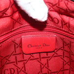 Christian Dior Vintage Lady Dior Bag Cannage Quilt Nylon Medium - image 6