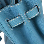 Hermes Touch Birkin Bag Blue Togo with Blue Matte Alligator and Gold Hardware 30 - image 19