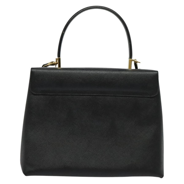 Salvatore Ferragamo Gancini Convertible Top Handle Bag Leather Medium