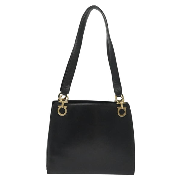 Salvatore Ferragamo Gancini Shoulder Bag Leather
