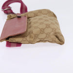 Gucci Vintage Double Belt Bag GG Canvas with Leather Small - image 3