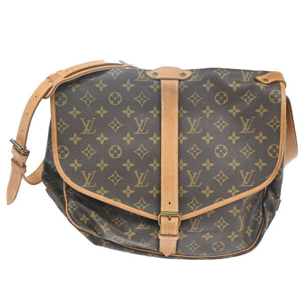 Louis Vuitton Saumur Handbag Monogram Canvas 35 - image 1