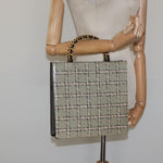 Chanel Vintage Chocolate Bar Tote Leather - image 15