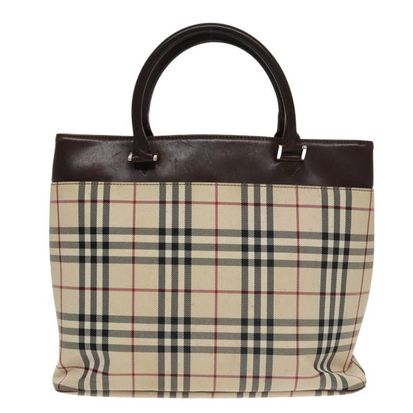 Burberry Nova Check Tote Canvas and Leather