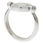 Bvlgari Bvlgari Bvlgari Flip Ring 18K White Gold with Diamonds and Onyx - image 2