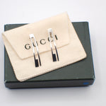 Gucci G Logo Long Studs Earrings Silver 925 - image 1