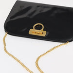 Salvatore Ferragamo Vintage Gancini Chain Shoulder Bag Patent Leather - image 14
