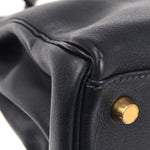 Hermes Kelly Handbag Blue Courchevel with Gold Hardware 32 - image 6