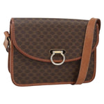 Celine Vintage Macadam Shoulder Bag Canvas and Leather - image 1