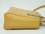 Christian Dior Vintage Lady Dior Bag Cannage Quilt Patent Medium - image 3