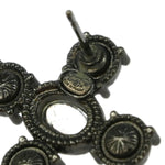 Chanel CC Dangle Earrings Metal with Crystals - image 5