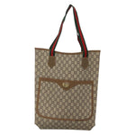 Gucci Vintage Web Strap Tote GG Coated Canvas Tall - image 18