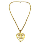 Chanel CC Heart Pendant Metal - image 1