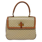 Celine Vintage Convertible Top Handle Bag Macadam Coated Canvas Medium - image 1
