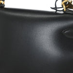 Hermes Kelly Handbag Black Box Calf with Gold Hardware 28 - image 16