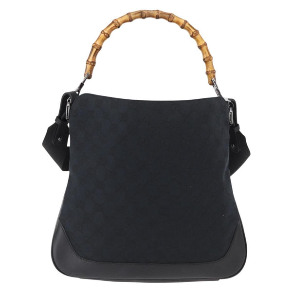 Gucci Diana Bamboo Shoulder Bag GG Canvas Medium