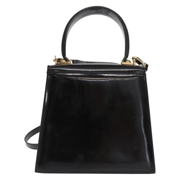 Salvatore Ferragamo Gancini Convertible Top Handle Bag Patent Leather
