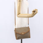 Celine Vintage Macadam Shoulder Bag Canvas and Leather - image 13