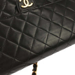 Chanel Flap Shoulder Bag Quilted Lambskin Large - image 5