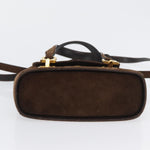 Salvatore Ferragamo Gancini handbag Suede - image 14